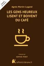 Les gens heureux lisent et boivent du café